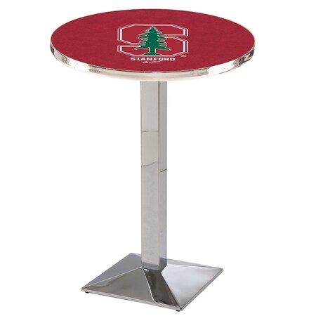 Holland Bar Stool Co 36" Chrome Stanford Pub Table L217C3628Stnfrd